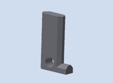 Riegel aus unlegiertem Baustahl S235JR, passend für Hazemag Rotor 1313, Ersatzteil