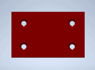 Prallplatte GP 10735 aus Hardox® 500, kompatibel mit Gipo 100 Prallbrecher