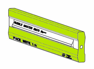 Schlagleiste aus martensitischem Stahl mit Keramikeinlage für Rubblemaster RM 70