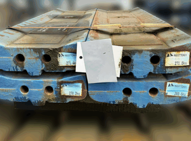 Martensitische Schlagleiste mit Keramikeinlage für Kleemann EVO 110 Prallbrecher
