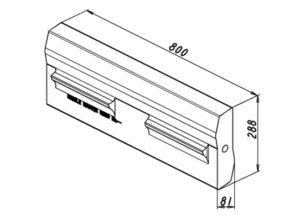 Schlagleiste passend für Rubble Master RM 80