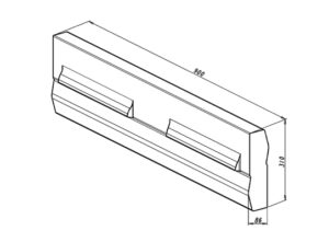 Schlagleiste passend für Rubble Master RM 100