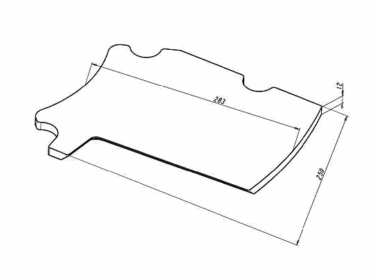 Tischschutz passend für Magotteaux Mag’Impact
