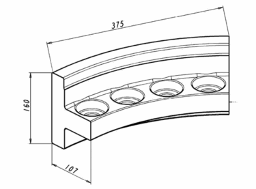 Tischumfangschutz passend für Magotteaux Mag’Impact 2400