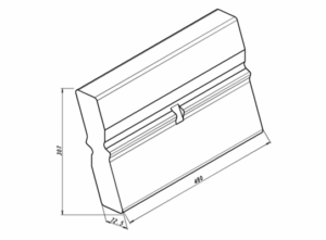 Schlagleiste passend für BHS 1180×500