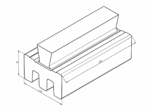 Prallplatte passend für BHS 1080×500