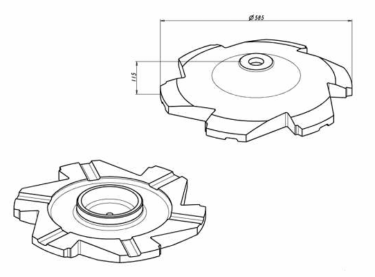 Teller passend für Magotteaux Mag’Impact 2400