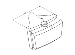 Prallplatte passend für Magotteaux Mag’Impact 2400
