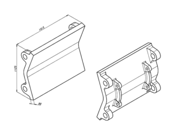 Prallwand passend für Böhringer RC 14