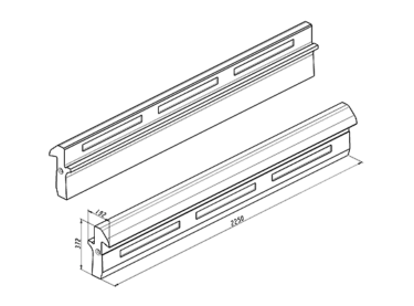 Schlagleiste passend für Hazemag AP 7 BRC