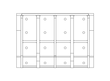 Vorderes Prallwerkgestell O&K 100-125